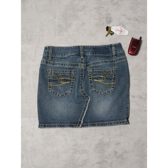 Y2k Revolution Denim Mini Skirt - Picture 2 of 4